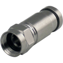 F- Kompressionsstecker Schwaiger FVS710 201 (Voll-Metall)