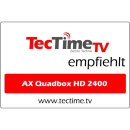 AX Quadbox HD 2400 E2 Linux Receiver mit Wechseltuner DVB-S2 / DVB-C / DVB-T/T2 (powered by Opticum)