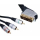 Scart - 3x CINCH YUV Verbindungskabel 1.5m HIGH QUALITY