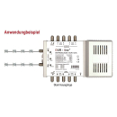 Dur-Line DCR 5-2-4K Unicable Einkabel Multischalter (für 2x4 Unicable + Kaskadenausgänge)