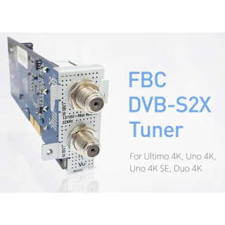 VU+ DVB-S/S2/S2x Twin FBC Sat-Tuner (Version 2)  für Uno 4K / Uno 4K SE / Ultimo 4K / Duo 4K (Full-Band-Capture - 8 Demulatoren)