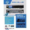 GigaBlue UHD Quad 4K Sat- / Hybrid Receiver 2x DVB-S2 (FBC-Tuner) + DVB-C/T/T2 optional (HDD wählbar)