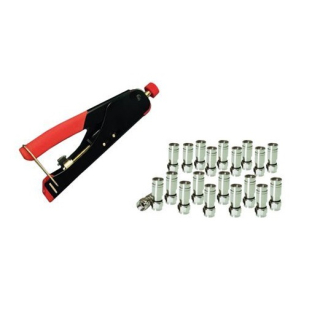 F-Kompressionsstecker Set (20 Kompressionstecker + F Kompressionszange)