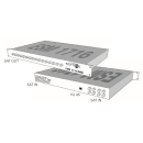 Polytron ESM 1716 WEB/ WEB RS Sat-ZF-Schaltmatrix mit webbasierender Steuerung (16x DVB-S/S2, 1x DVB-T/T2 auf 16 Ausgänge)