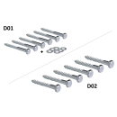 DUR-line D01 / D02 - Schraubensatz für...