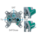 Polytron PODO 2 S / PODO 2 ST SAT-Antennendose 3- /...