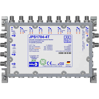 Jultec JPS1704-4T/M JESS EN50607 Einkabelumsetzer für 4 Satelliten (4x4 UBs/IDs/Umsetzungen)