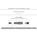 Cabelcon F-6-TD SELF INSTALL 4.9 NI True Drop / F-Kompressionsstecker für RG6 Koaxkabel (F-Stecker)