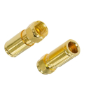 F-Kompressionstecker Gold für Koaxkabel 6.8-7.2mm (Vollmetall F-Stecker HQ Qualität)