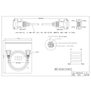 Sub-D 9-Pin serielles Nullmodemkabel (Stecker/male => Stecker/male 1.8m)